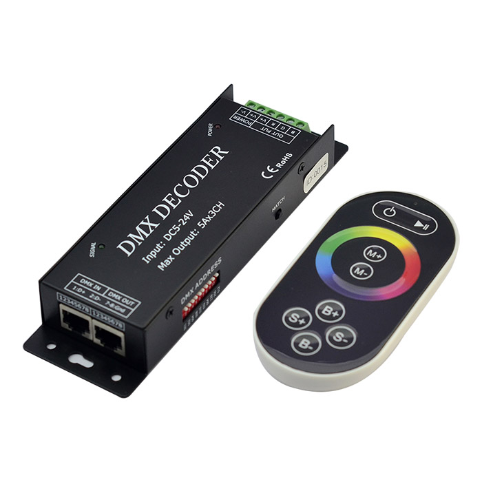 DMX101 DC5-24V 3 Channel DMX Bar Decoder, LED Colourful Light Bar Module Controller